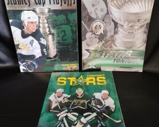 NHL Dallas Stars Programs from 1999, 2000, & 2003