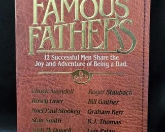 Famous Fathers Book, Inscribed to BJ by Author