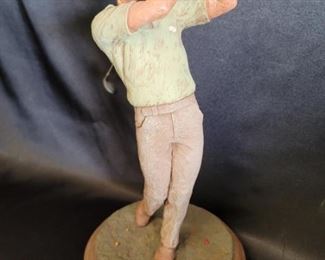 Golfer Statue by Michael Garman, as is