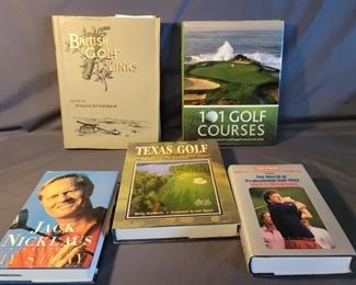 (5) Golf Books From BJ's Private Library