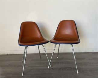 (2) Mid Century Charles Eames Herman Miller Chairs