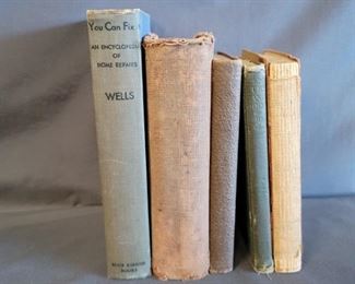 (5) Antique/Vintage Books: Education & Home Repair