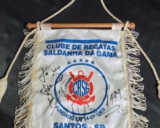 Signed Banner from Saldhana da Gama Club, Brazil