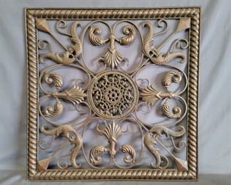Scroll Metal Wall Decor is 24in Square