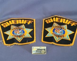 (2) Charles County Sheriff Uniform Patches