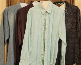 (7) BJ's Long Sleeve Button Up Shirts, as pictured