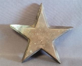 1984 CMA Award Show Solid Brass Star
Awarded to BJ Thomas