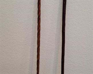 (2) Wooden Canes