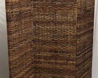Chinese Wicker Folding Screen