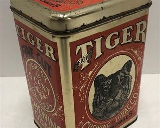 Tiger Tobacco Advertising Tin