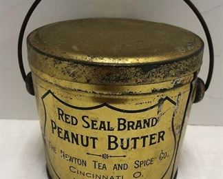Small Red Seal Brand Peanut Butter Advertising Tin