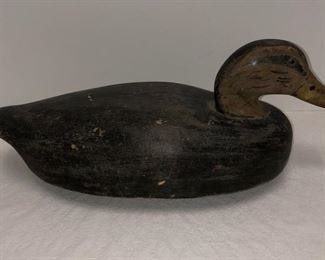 Wooden Black Duck Decoy