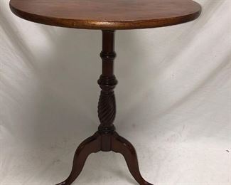 Walnut Tilt Top Parlor Table
