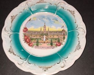 1904 St. Louis World's Fair Plate, Palace of Varied Industries"