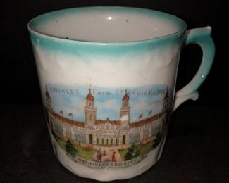 1904 St. Louis World's Fair Mug, "Machinery Building"