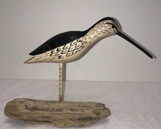 Wooden Shorebird by Charlie Moore