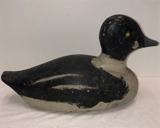 Early Wooden Goldeneye Duck Decoy