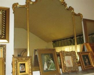 Wonderful French Gold Gilt Elegant Mirror