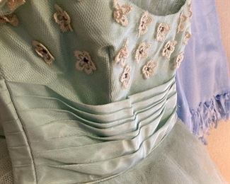 Detail of vintage gown