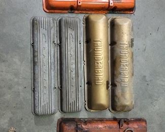 Vintage Valve Covers for Thunderbird and Corvette- great for the Man Cave!