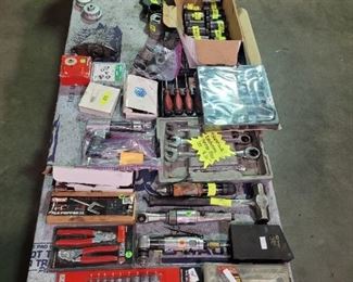 More Snap on, Mac Tools, sockets for heavy duty jobs and other brands.  We haven't even been able to get to them all and display them!
