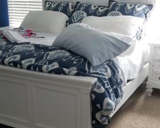 King size bedroom set - bed, two nightstands & dresser