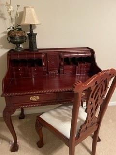 Cherry Wood Desk with Chair