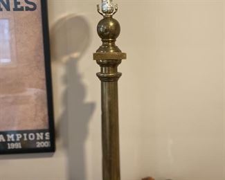 PAIR OF SOLID BRASS LAMPS