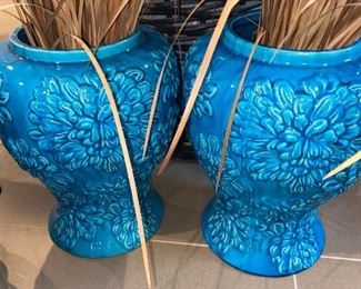 PAIR OF VASES-ONE HAS A CHIP