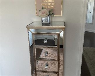 TALL MIRRORED CABINET