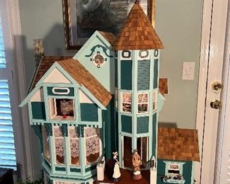 Large lighted doll house