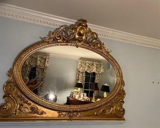 1800’S Gilded wood Mantle Mirror from Charleston Historic Joseph Manigault House/Musuem