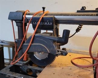 Craftsman Radial Arm saw, many wood work toos