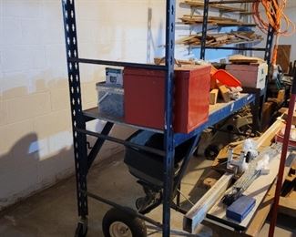 Rolling shelving units