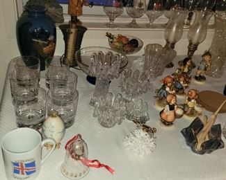 Danish Finland crystal, Goebel Hummels