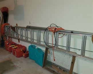 ladders gas cans
