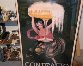 Leonetto Cappiello Contratto Sparkling Wine Art Print Cool Huge Large Giant Poster Art 