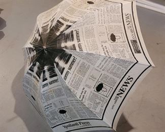Vintage Ann Arbor News Ypsilanti Press Umbrella