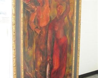 Pallay Sándor (1903-1954) original oil, appr. 6' x 43" $900.00, this is not on site can be viewed at our office if interested
