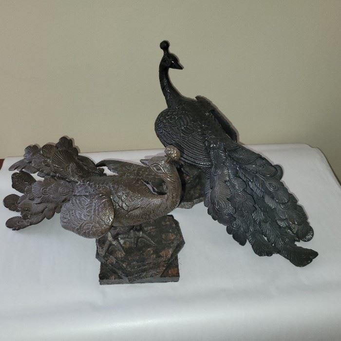 Bronze Peacocks