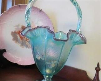 Fenton art glass.