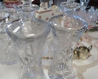 Towle crystal decanters.