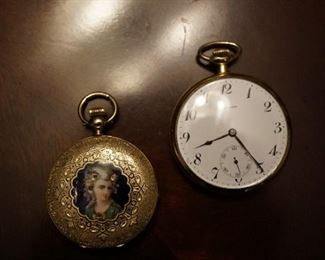 18K and 14k pocket watches