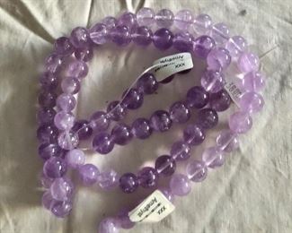 Amethyst strands for making jewelry 