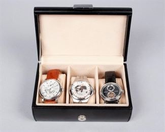 A. LANGE & SOHNE AND EBEL WATCHES WITH WATCH CASE