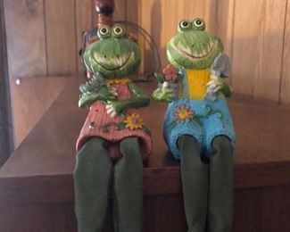 Whimsical Frog statues