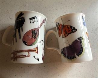 Roy Kirkham England - Fine Bone China - Butterfly Garden Mug
