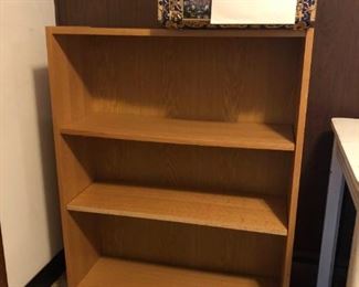 Bookcase - three shelves 42"H x 11"D x 32"W