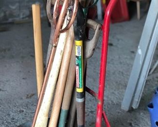 Assortment of garden tools 