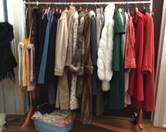 Men's and Woman's vintage jackets, coats, blazers, piano shawls